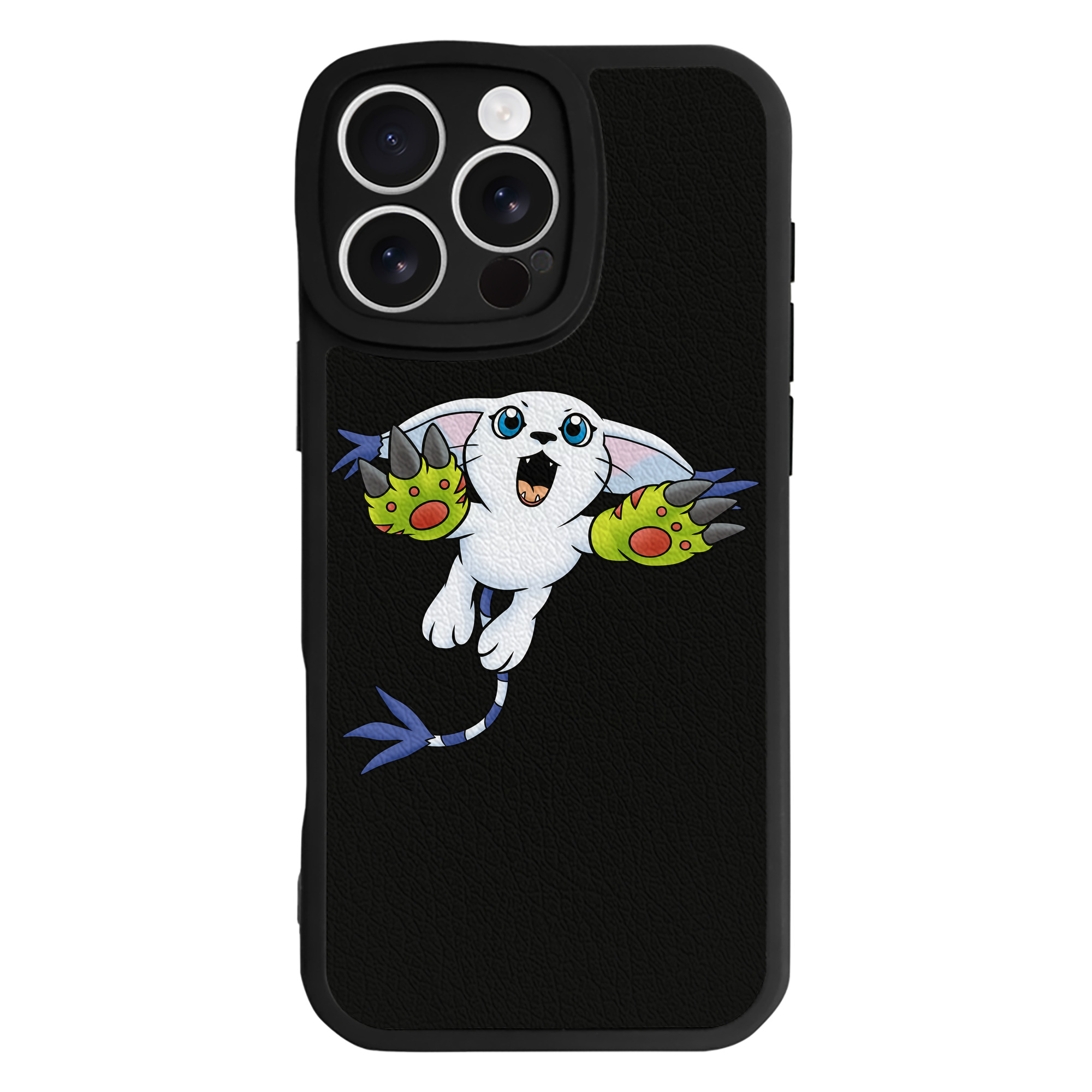 （画像用） Digimon デジタルモンスター/デジモン 【iPhone 16シリーズ対応】シリコンスマホケース（レザー調） 材質：シリコン